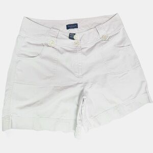 EUC Van Heusen Khaki & Tan Shorts Size 14 Bundle Two Front Pockets! 100% Cotton